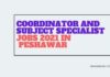Coordinator and Subject Specialist Jobs 2021 in Peshawar